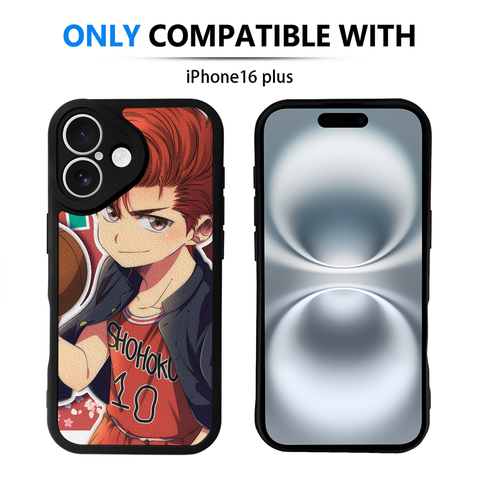 （画像用） SLAM DUNK／スラムダンク 【iPhone 16シリーズ対応】シリコンスマホケース（レザー調） 材質：シリコン